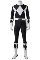 Movie Mighty Morphin Power Rangers Zack Cosplay Bodysuit Cosplay Costume for Men's Jumpsuit