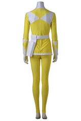 Mighty Morphin Power Rangers Trini Cosplay Jumpsuit Yellow Costume for Women's Cosplay Party