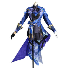 Games Genshin Impact Furina Cosplay Costumes Blue Suit for Girls for Cosplay Party