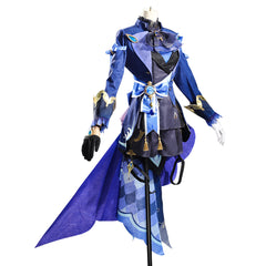 Games Genshin Impact Furina Cosplay Costumes Blue Suit for Girls for Cosplay Party