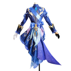 Games Genshin Impact Furina Cosplay Costumes Blue Suit for Girls for Cosplay Party