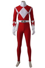 Mighty Morphin Power Rangers Jason Cosplay Bodysuit Cosplay Jumpsuit Red Suit for Boys