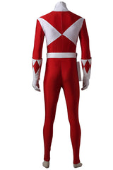 Mighty Morphin Power Rangers Jason Cosplay Bodysuit Cosplay Jumpsuit Red Suit for Boys