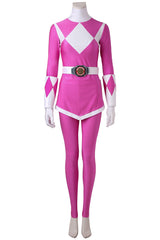 Mighty Morphin Power Rangers Kimberly Movie Cosplay Bodysuit Pink Jumpsuit for Girls