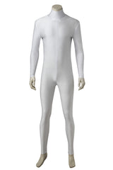 Cosplay Jumpsuit Mighty Morphin Power Rangers Tommy Cosplay Costume White Bodysuit for Men Cosplay Party