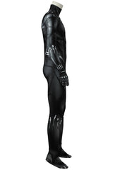 Black Panther T'Challa Cosplay Costume Black Suit Halloween Party Jumpsuit Costume Bodysuit for Men