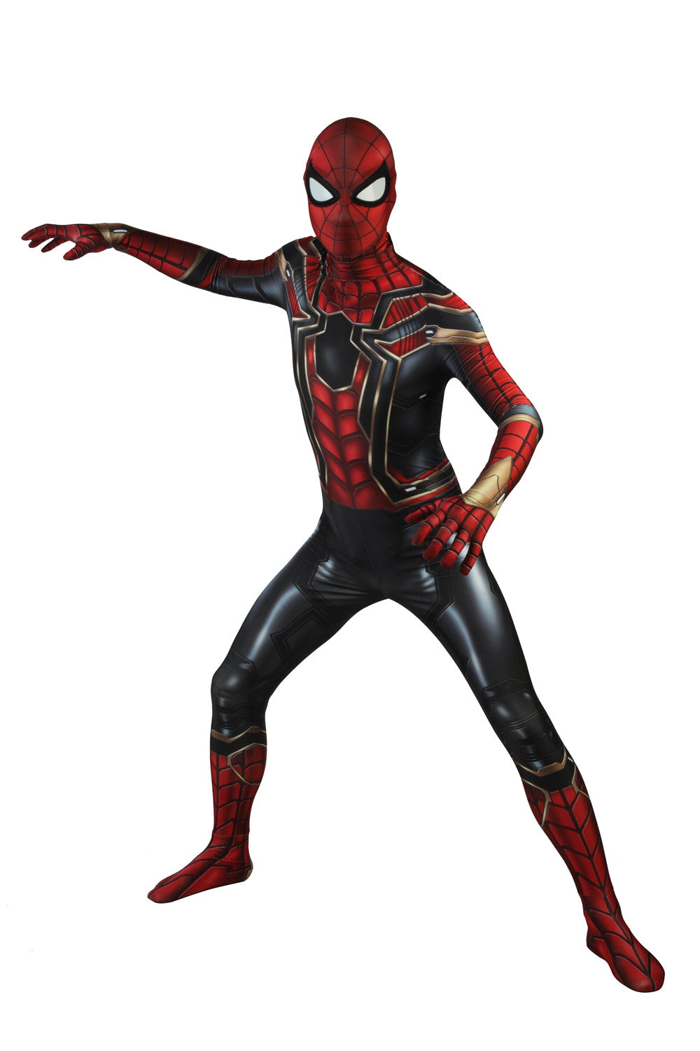 Avengers：Infinity War Spider-man Cosplay Jumpsuit Cosplay Spider-man Bodysuit for Men's Halloween Party